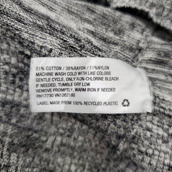 Mossimo Supply Co Women's Vintage Y2K Gray Spacedye LS Button Up Knit Cardigan S - Picture 5 of 6